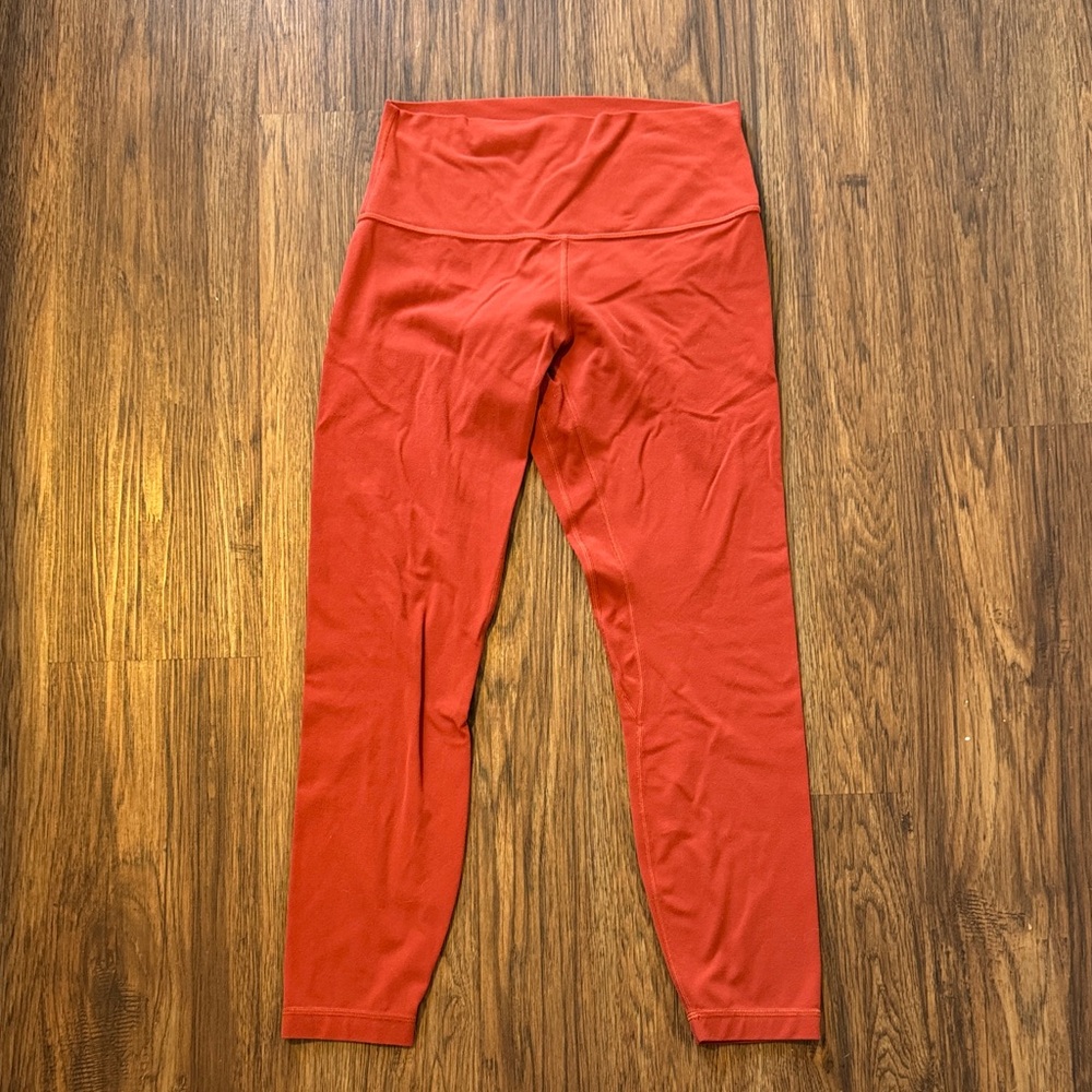 Lululemon Reddish Orange Leggings